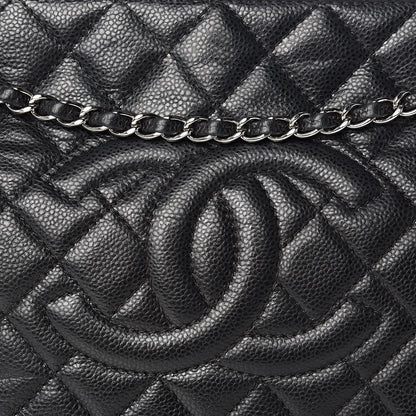 Chanel Caviar Quilted Timeless CC Shopping Tote Black 8 of 16