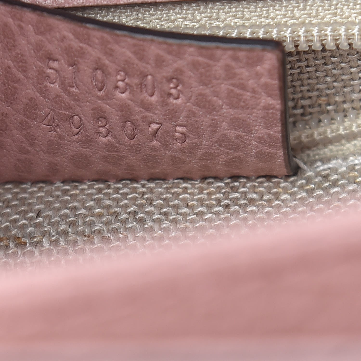 Gucci Dollar Calfskin Interlocking G Shoulder Bag Soft Pink 7 of 10