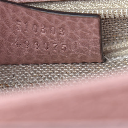 Gucci Dollar Calfskin Interlocking G Shoulder Bag Soft Pink 7 of 10