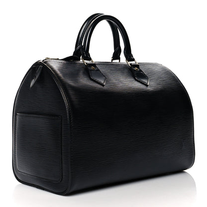 Louis Vuitton Epi Speedy 30 Black 3 of 12