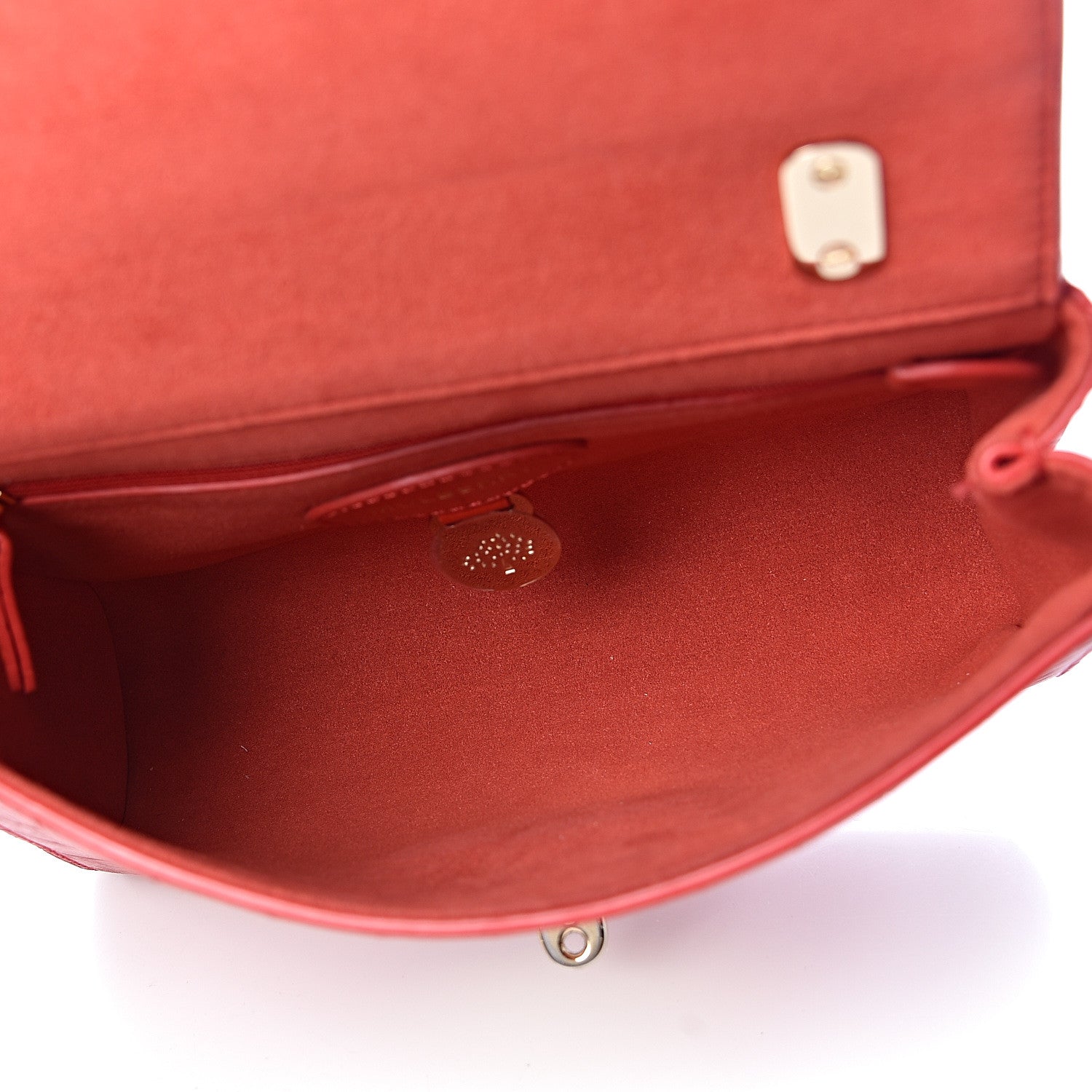 Mulberry Nappa Crocodile Embossed Small Lily Flap Red 5 of 10
