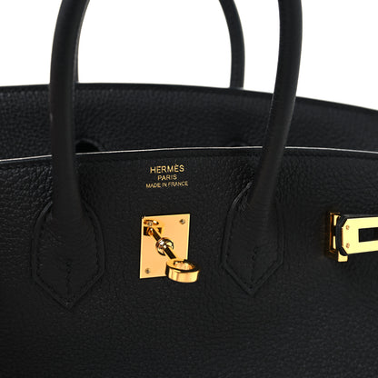 Hermes Togo Birkin 25 Black 6 of 13