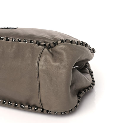 Chanel Lambskin Chain Hobo Grey 9 of 13