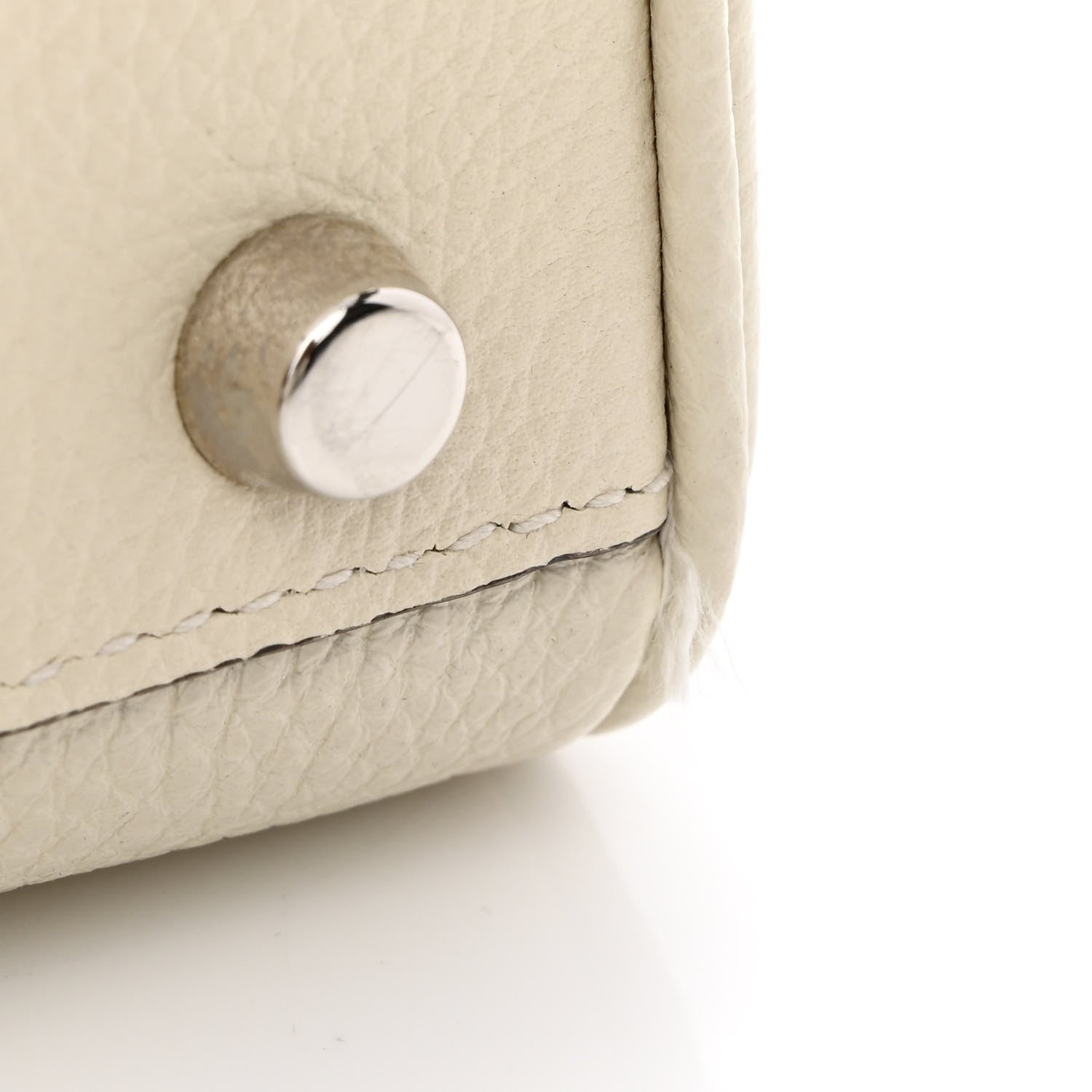 Gucci Grainy Calfskin Small Zumi Top Handle Bag Mystic White 12 of 14