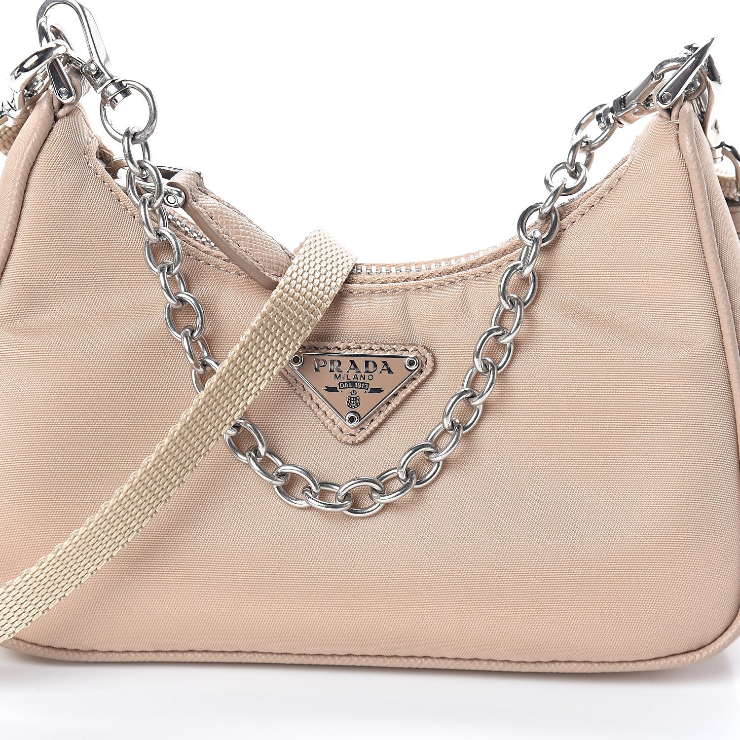 Prada Tessuto Nylon Saffiano Mini Re-Edition 2000 Shoulder Bag Cammeo 6 of 9
