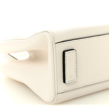 Versace Grained Calfskin Small La Medusa Chain White 8 of 9