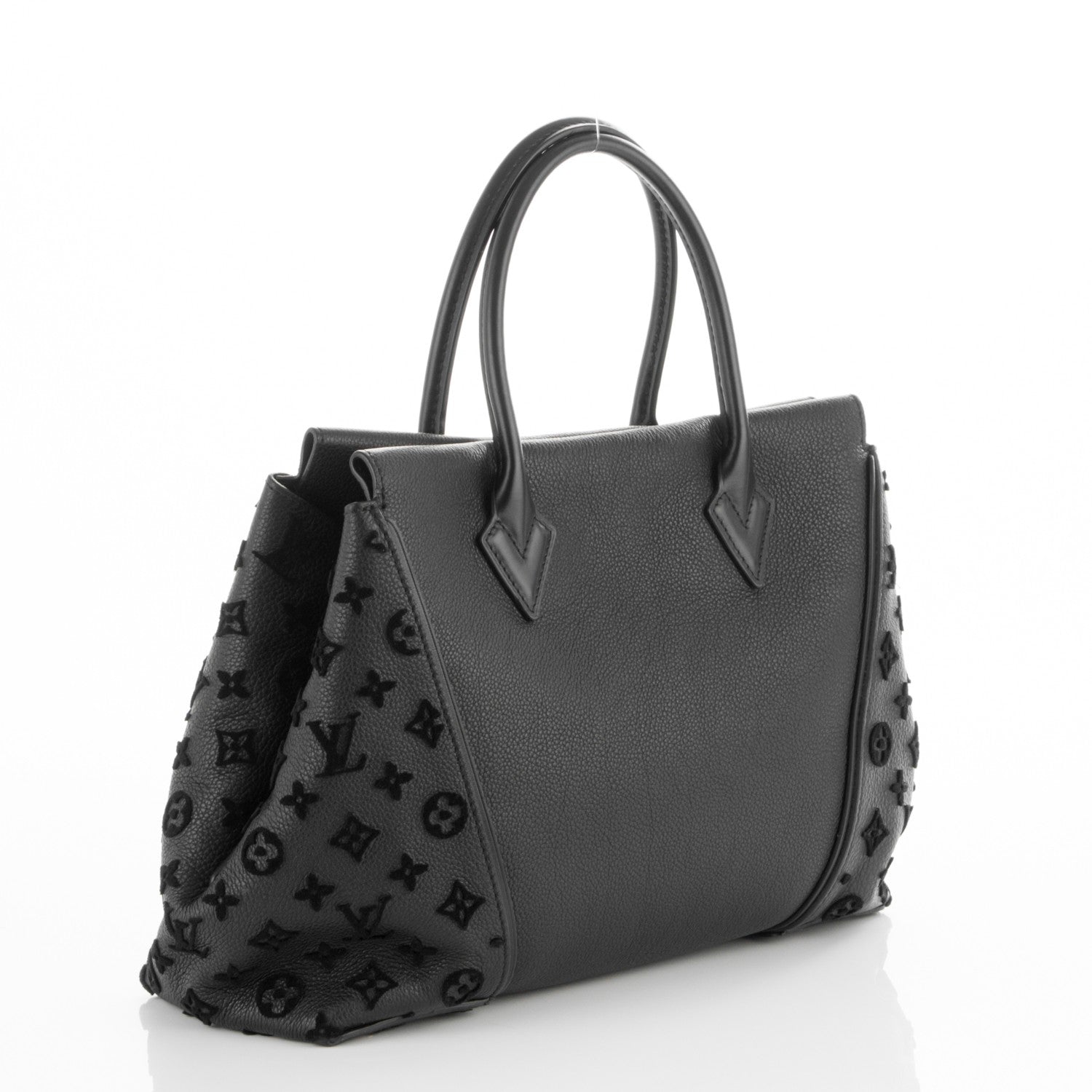 Louis Vuitton Cuir Orfèvre Tote W PM Black 3 of 6