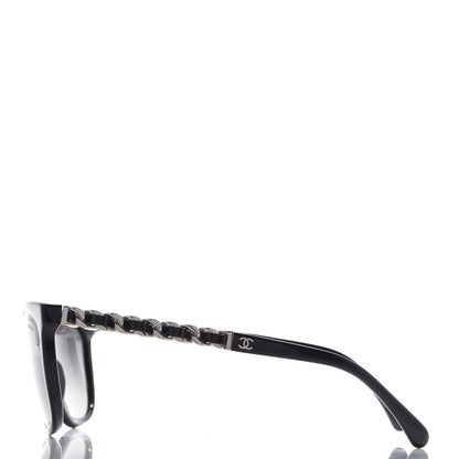 Chanel Cat Eye Chain Polarized Sunglasses 5260-Q Black 3 of 9