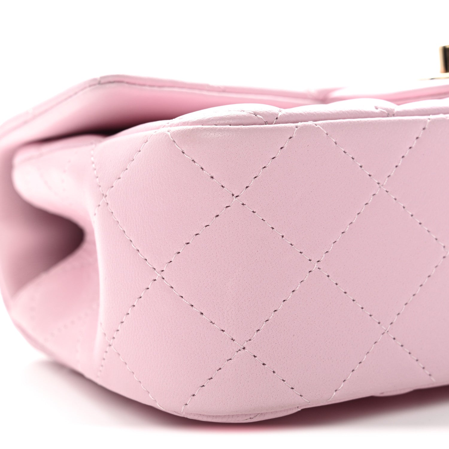 Chanel Lambskin Quilted Mini Top Handle Rectangular Flap Light Pink 9 of 11