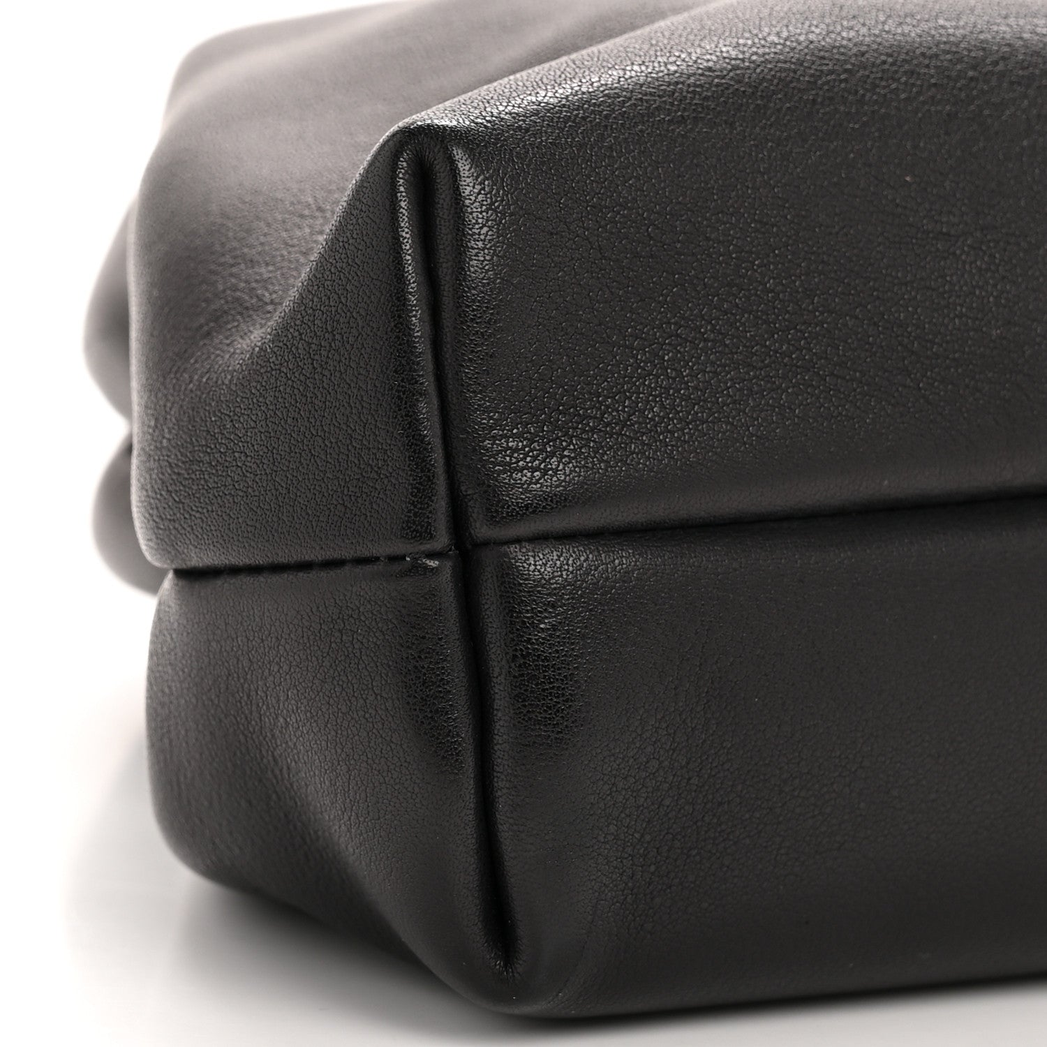 The Row Polished Saddle Calfskin Mira Clutch Black 8 of 10