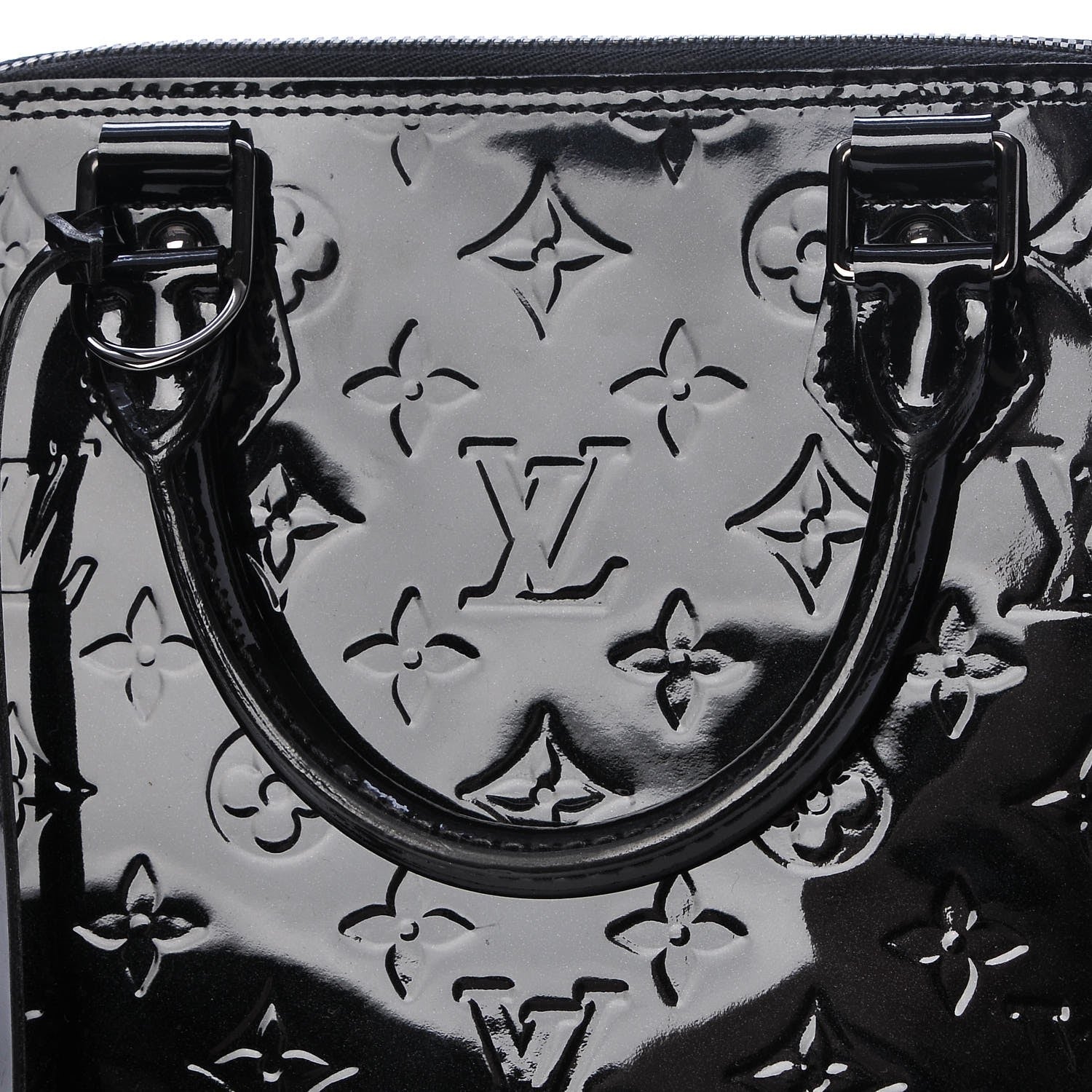 Louis Vuitton Vernis Alma PM Noir Magnetique 8 of 12