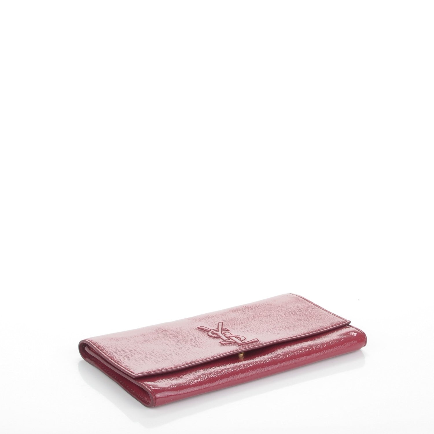 Saint Laurent Textured Patent Small Belle De Jour Clutch Fuchsia 4 of 7