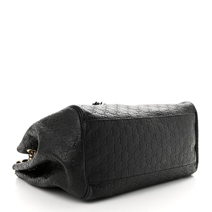 Gucci Guccissima Medium Emily Shoulder Bag Black 4 of 11