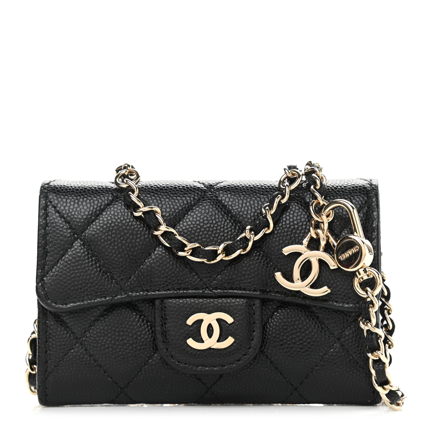Chanel Caviar Quilted Flap Classic Belt Bag Black 1 of 10