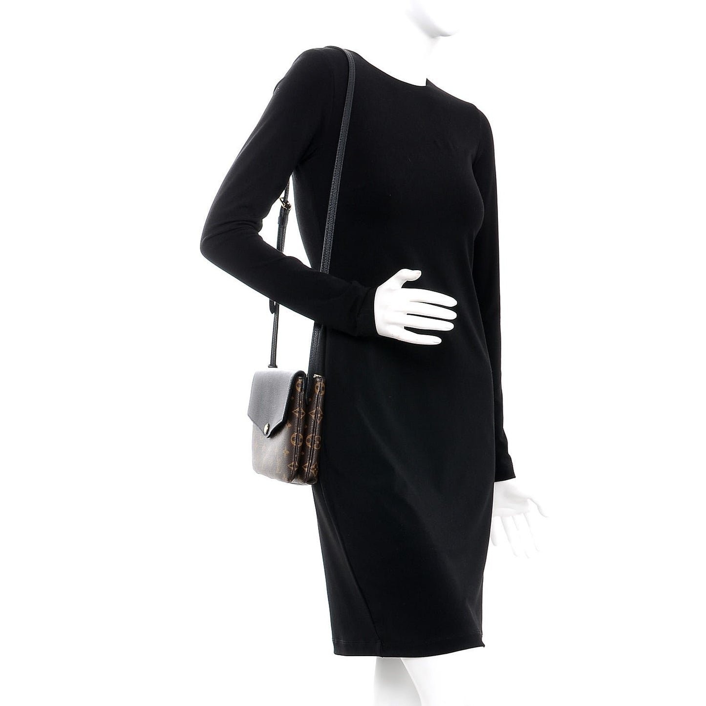 Monogram Twice Pochette Black