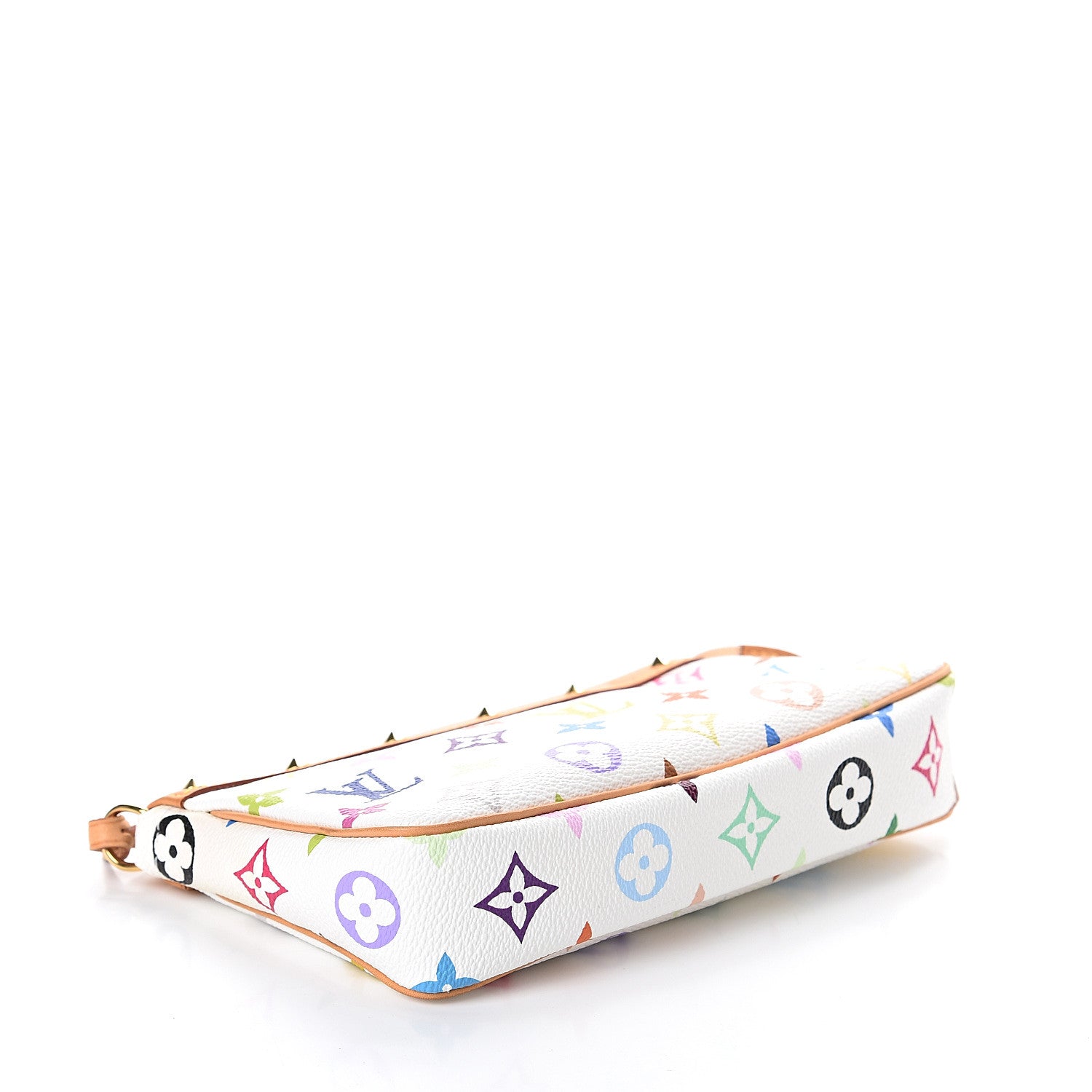 Louis Vuitton Monogram Multicolor Pochette Accessories White 3 of 7