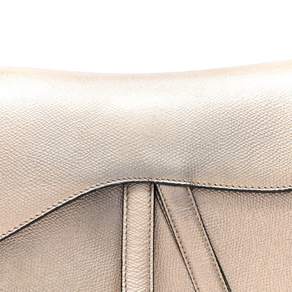 Christian Dior Metallic Grained Calfskin Saddle Bag Gold 7 of 12