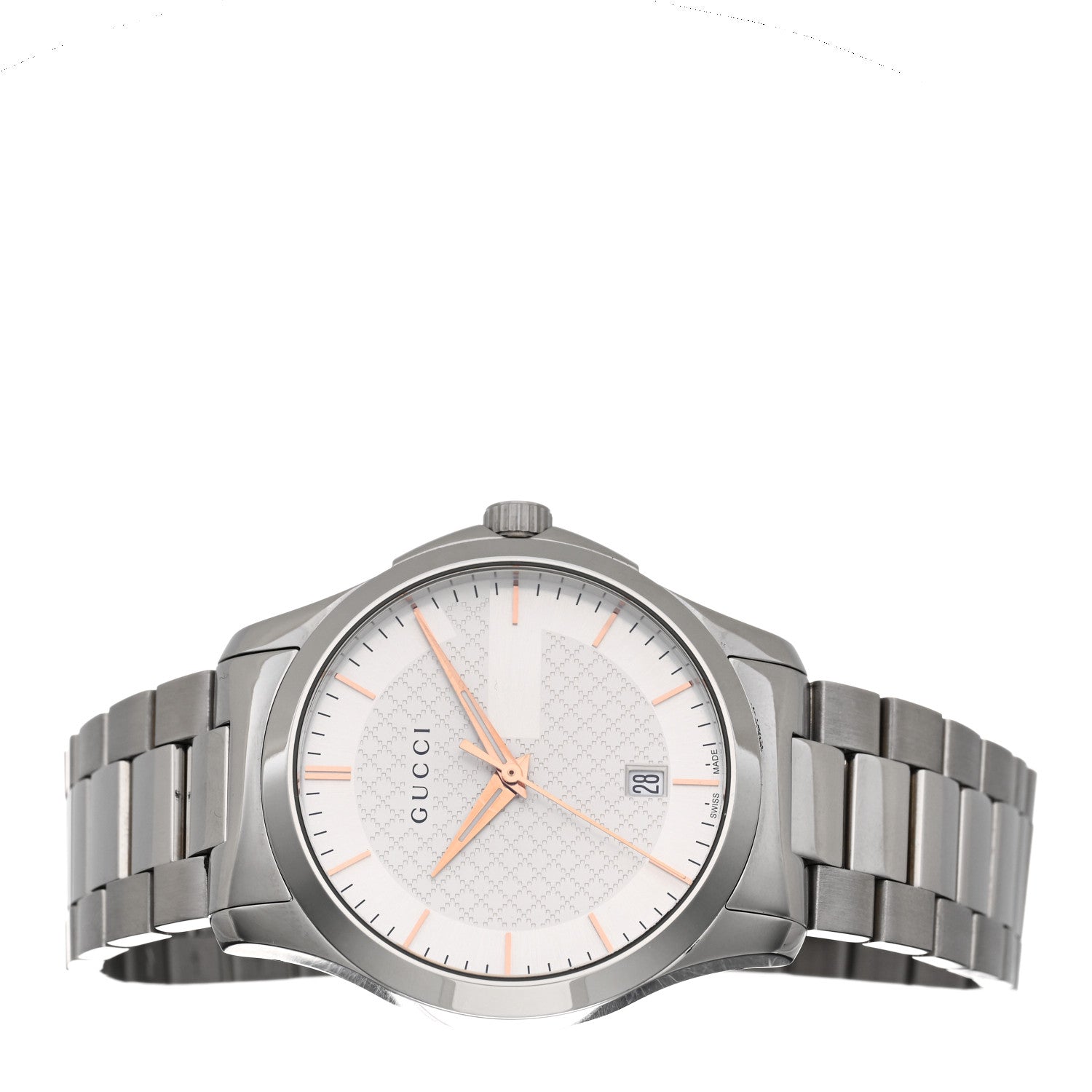 Gucci Stainless Steel 38mm G-Timeless Diamante Quartz Watch 2 of 4