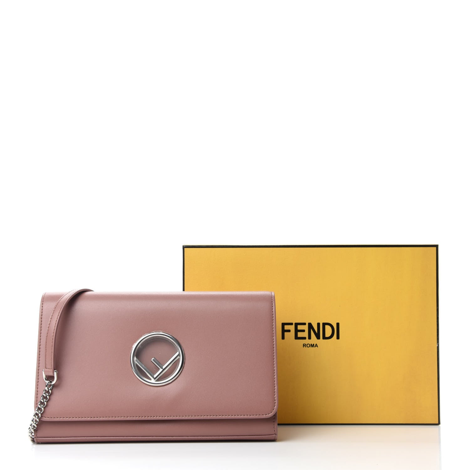 Fendi Vitello Liberty Lucido F is Fendi Wallet on Chain English Rose 11 of 11