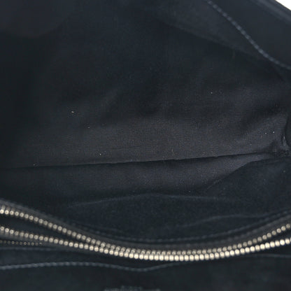 Saint Laurent Calfskin Y Quilted Monogram Medium Loulou Chain Satchel Black 5 of 9