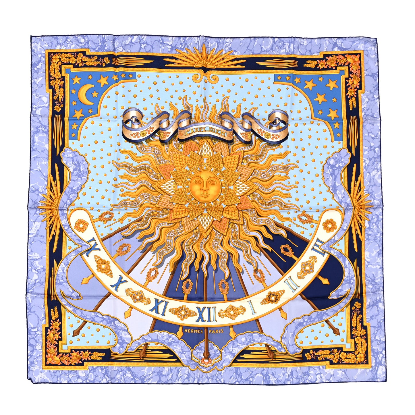 Silk Carpe Diem Scarf 90