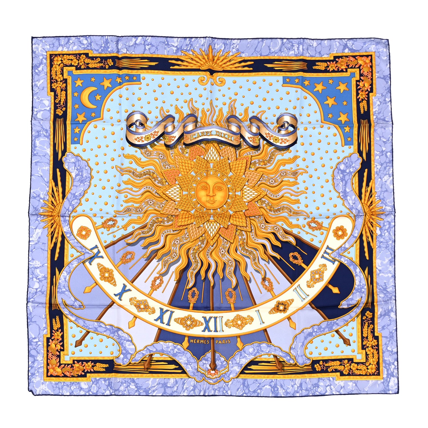 Hermes Silk Carpe Diem Scarf 90 1 of 5