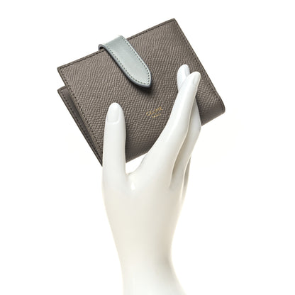 Celine Grained Calfskin Small Multifunction Strap Wallet Pebble Mineral 2 of 10