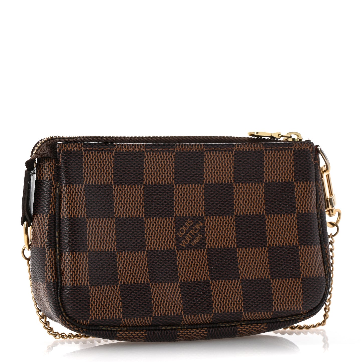 Damier Ebene Complice Trunks and Bags Mini Pochette Accessories Red