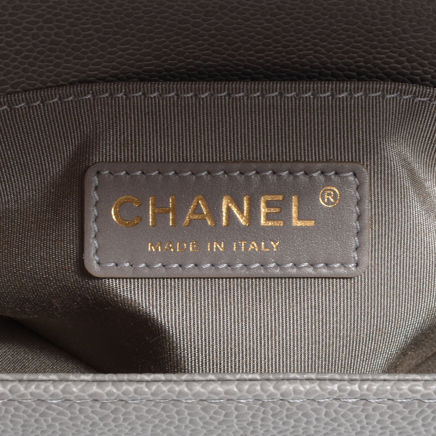 Chanel Caviar Quilted Small Boy Flap Light Grey 7 of 9