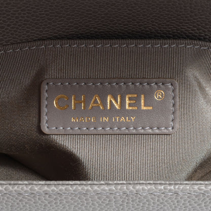 Chanel Caviar Quilted Small Boy Flap Light Grey 7 of 9