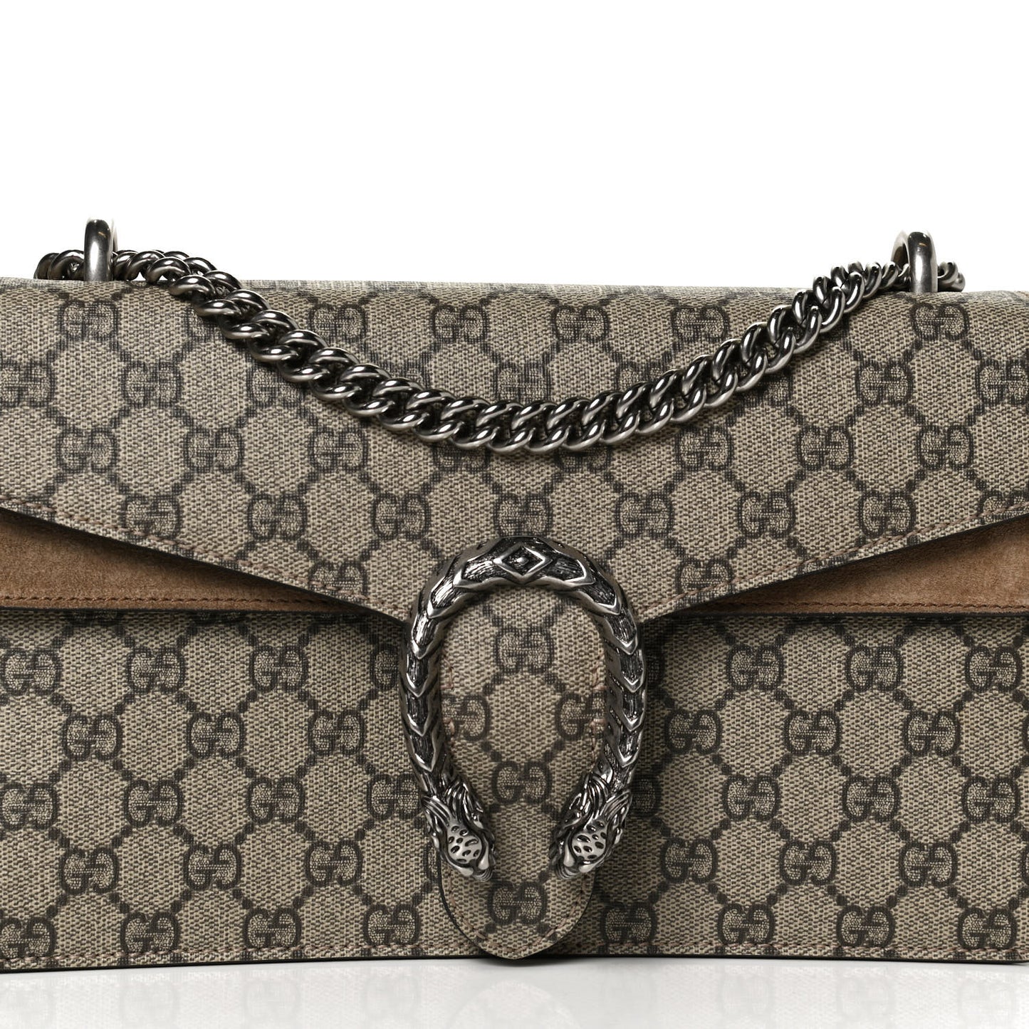 GG Supreme Monogram Small Dionysus Shoulder Bag Taupe