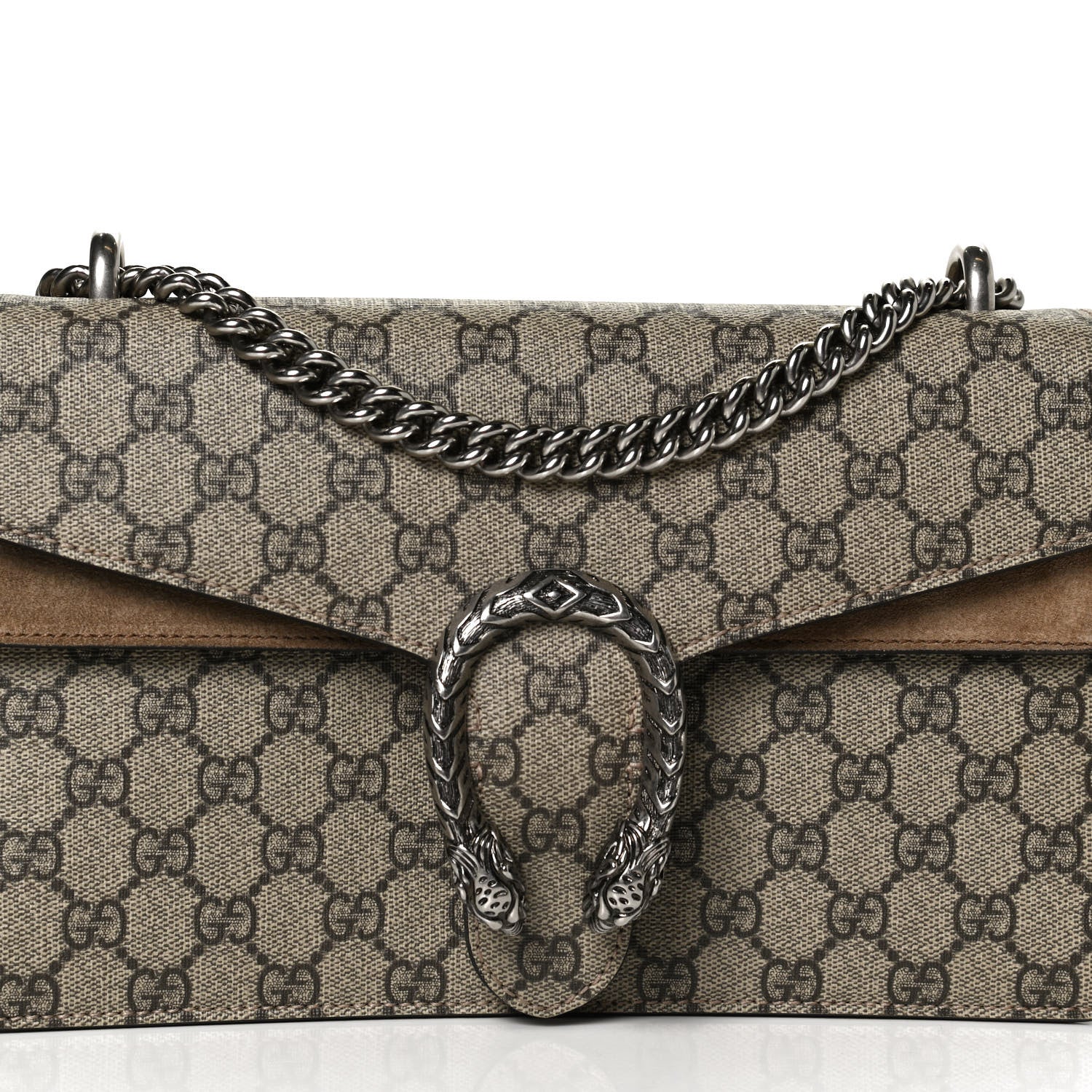 Gucci GG Supreme Monogram Small Dionysus Shoulder Bag Taupe 8 of 12