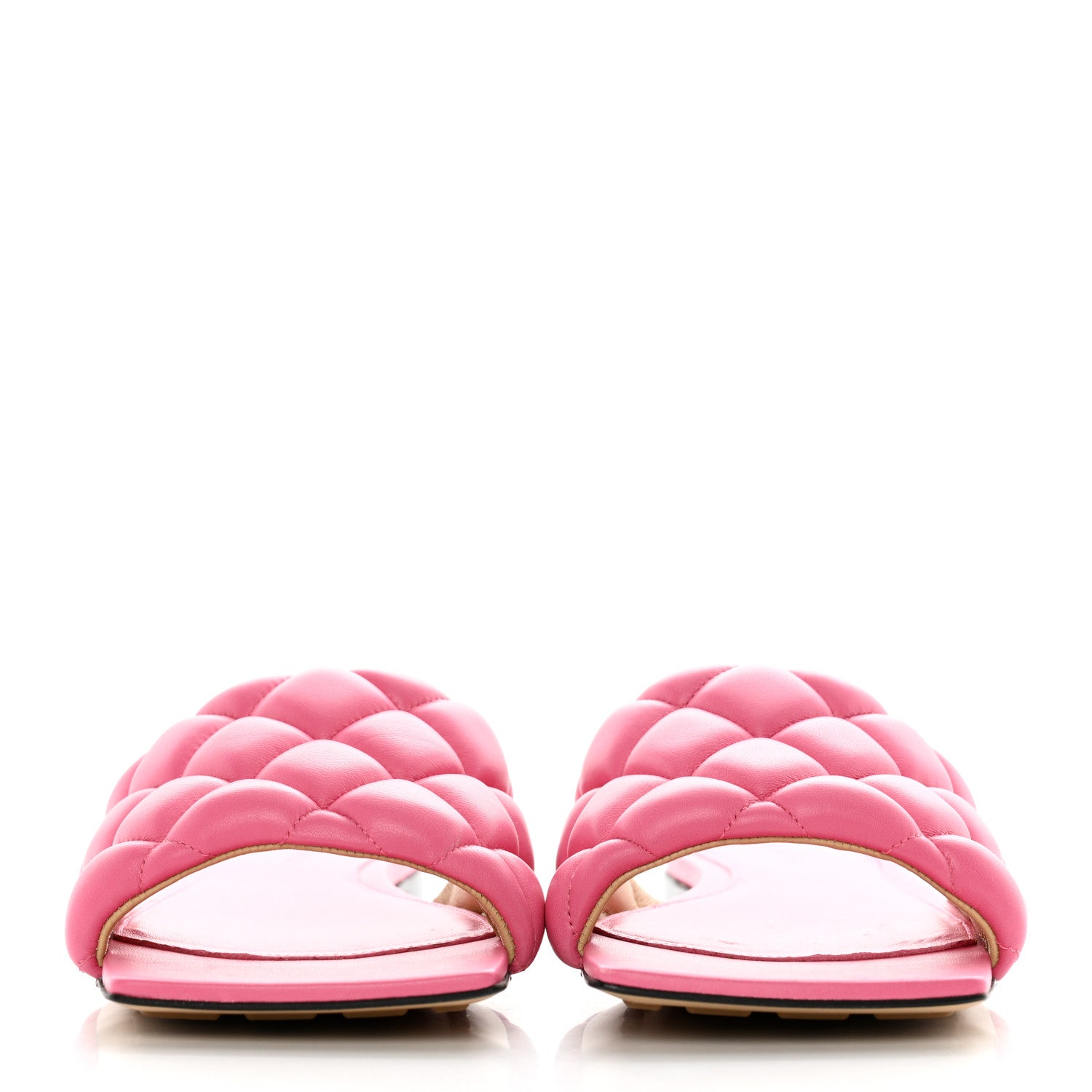Bottega Veneta Nappa Matelasse Padded Flat Sandals 38 Azalea 2 of 11