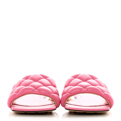 Bottega Veneta Nappa Matelasse Padded Flat Sandals 38 Azalea 2 of 11