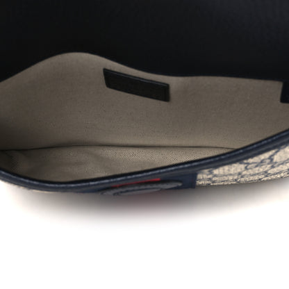 Gucci GG Supreme Monogram Web Small Ophidia Belt Bag 80 32 Beige Navy 4 of 9