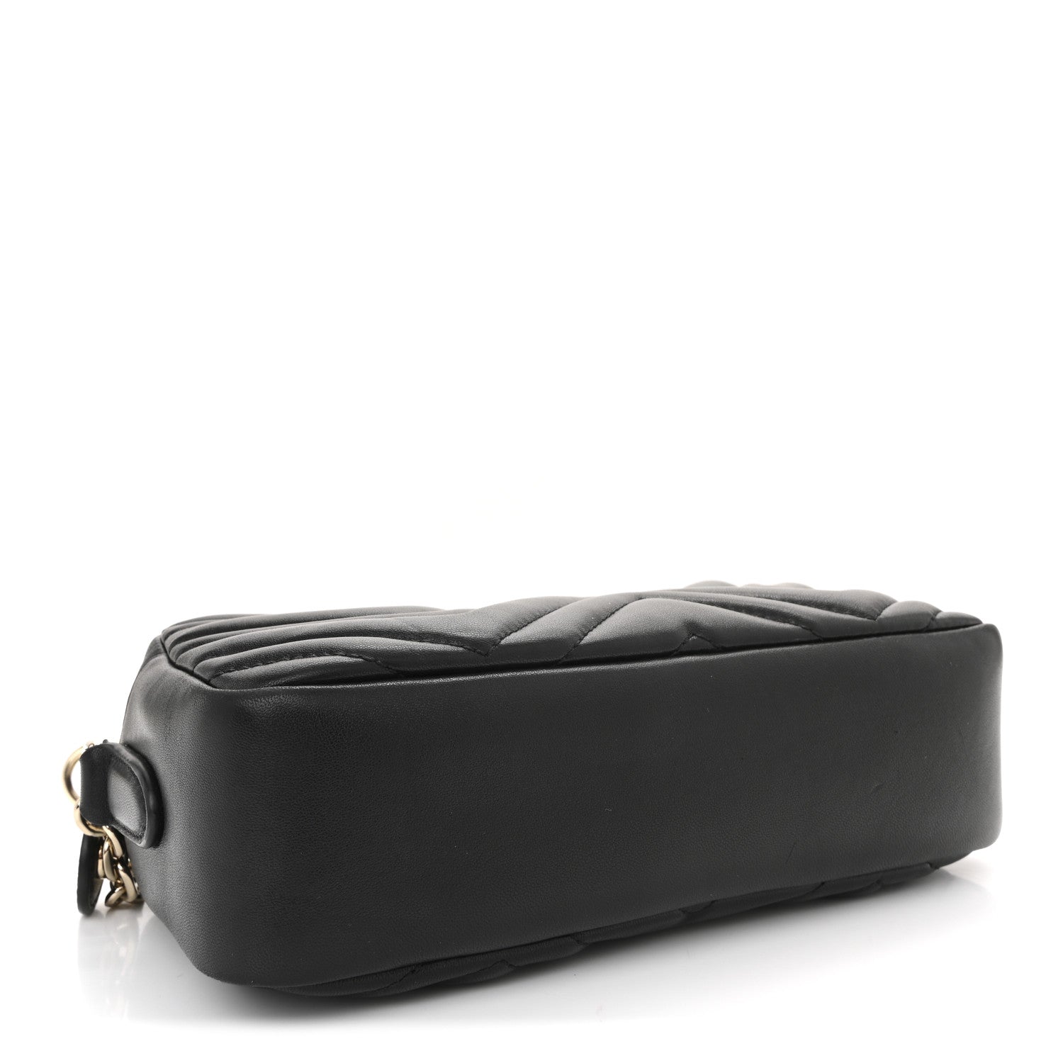 Gucci Calfskin Matelasse Small GG Marmont Camera Bag Black 4 of 10