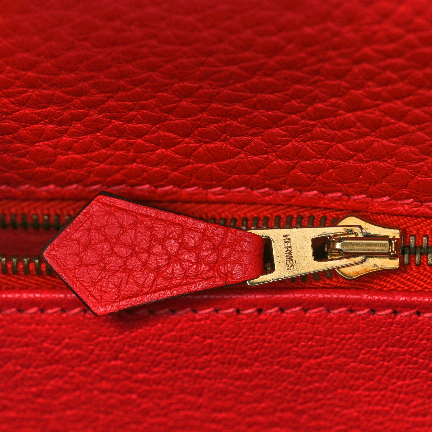 Hermes Taurillon Clemence Kelly Retourne 32 Rouge Casaque 19 of 39