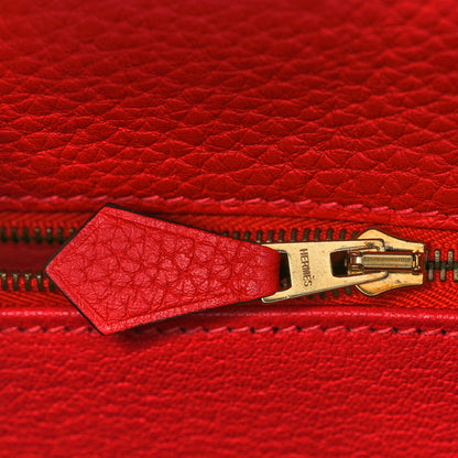Hermes Taurillon Clemence Kelly Retourne 32 Rouge Casaque 19 of 39