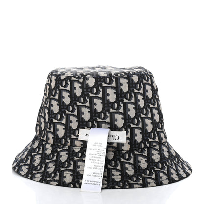Christian Dior Oblique Reversible Teddy-D Brim Bucket Hat 57 Blue 7 of 9