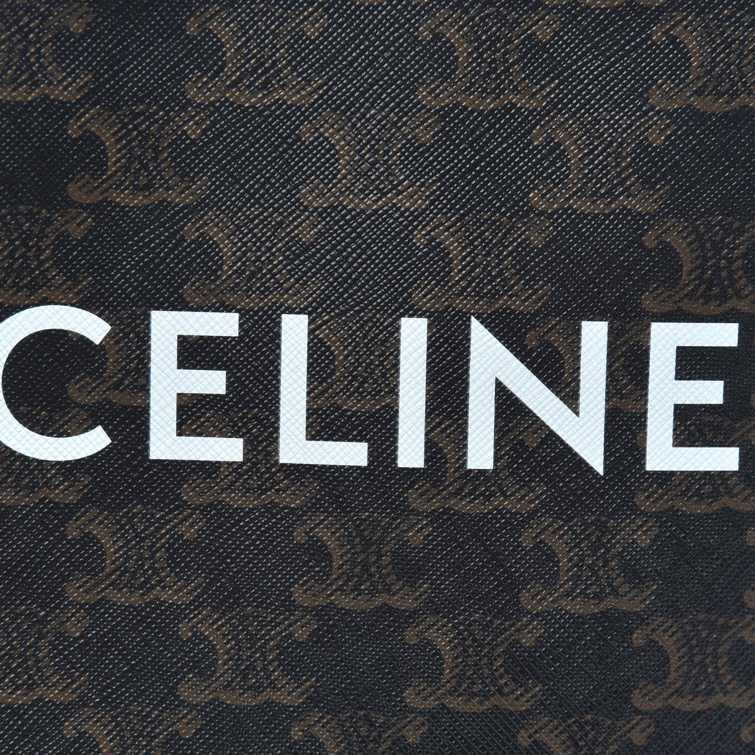 Celine Triomphe Canvas Calfskin Mini Vertical Cabas Tan 9 of 9