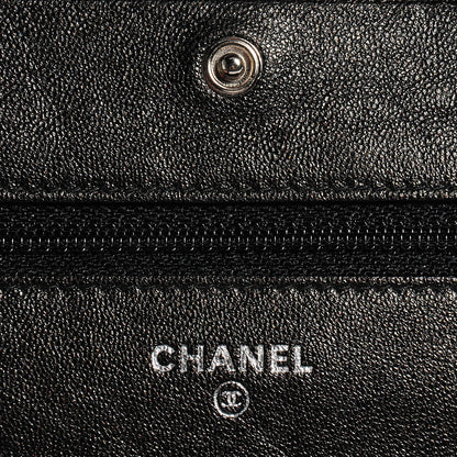 Chanel Goatskin Wallet on Chain WOC Black 6 of 9
