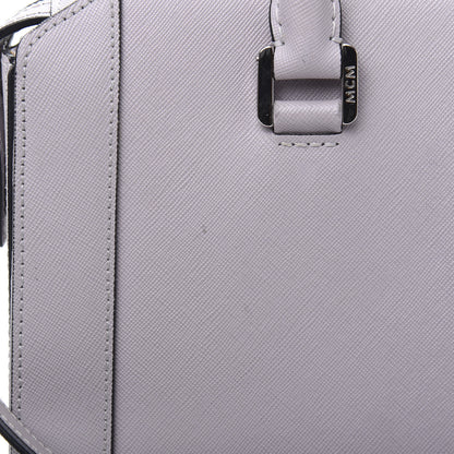 MCM Saffiano Medium Nuovo Tote Gull Gray 11 of 12
