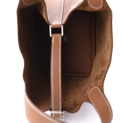 Hermes Taurillon Clemence Picotin Lock 18 PM Gold 5 of 11