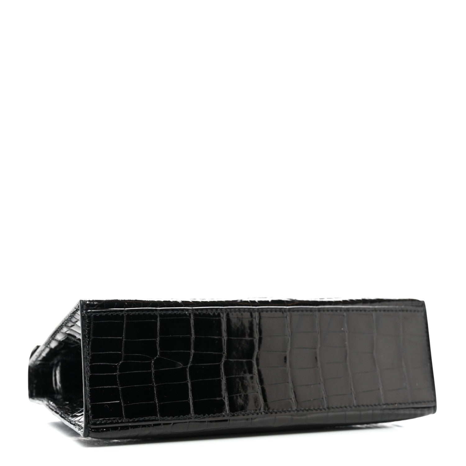 Hermes Shiny Alligator Kelly Pochette Black 4 of 8