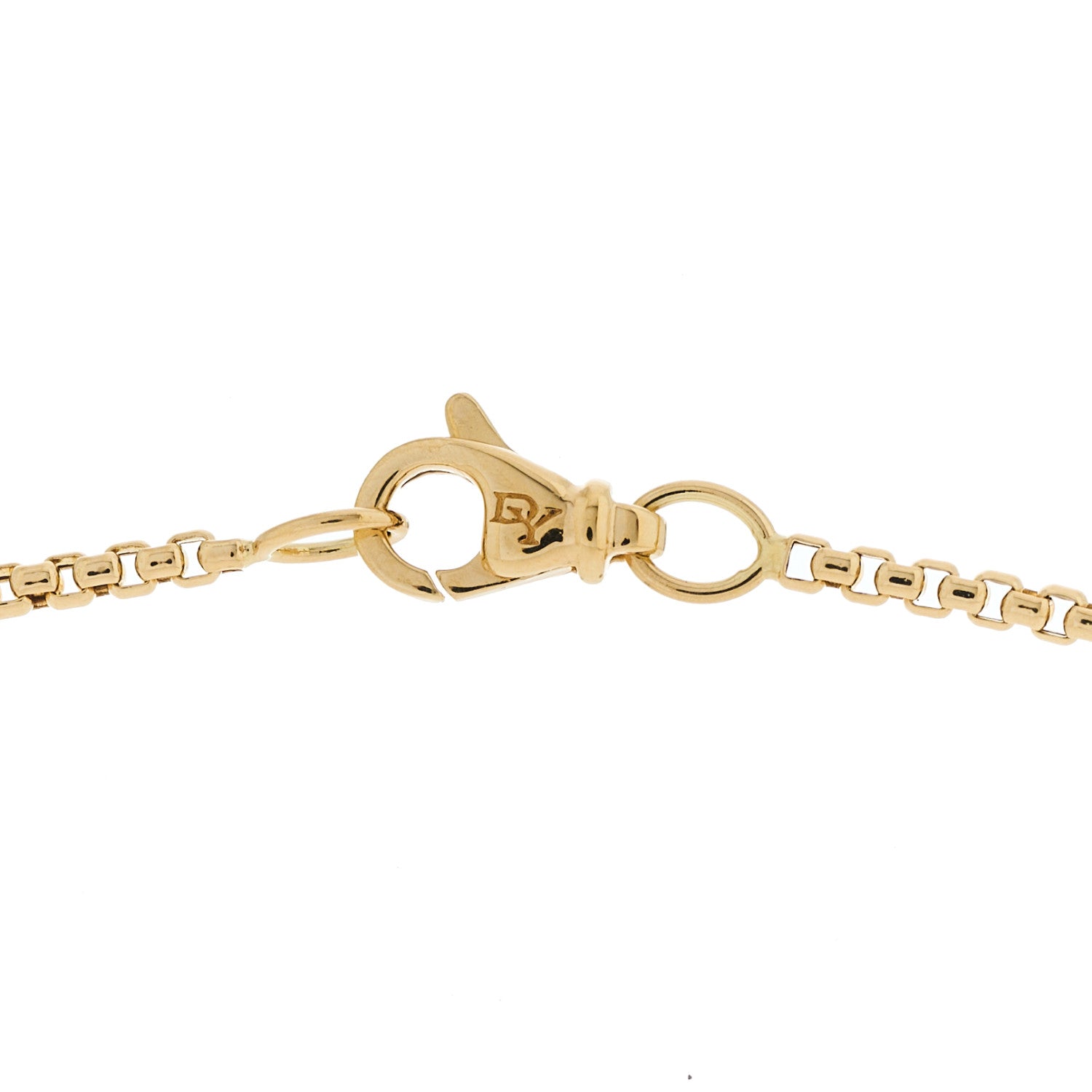 David Yurman 18K Yellow Gold 1.7mm Box Chain Necklace 23" 5 of 5