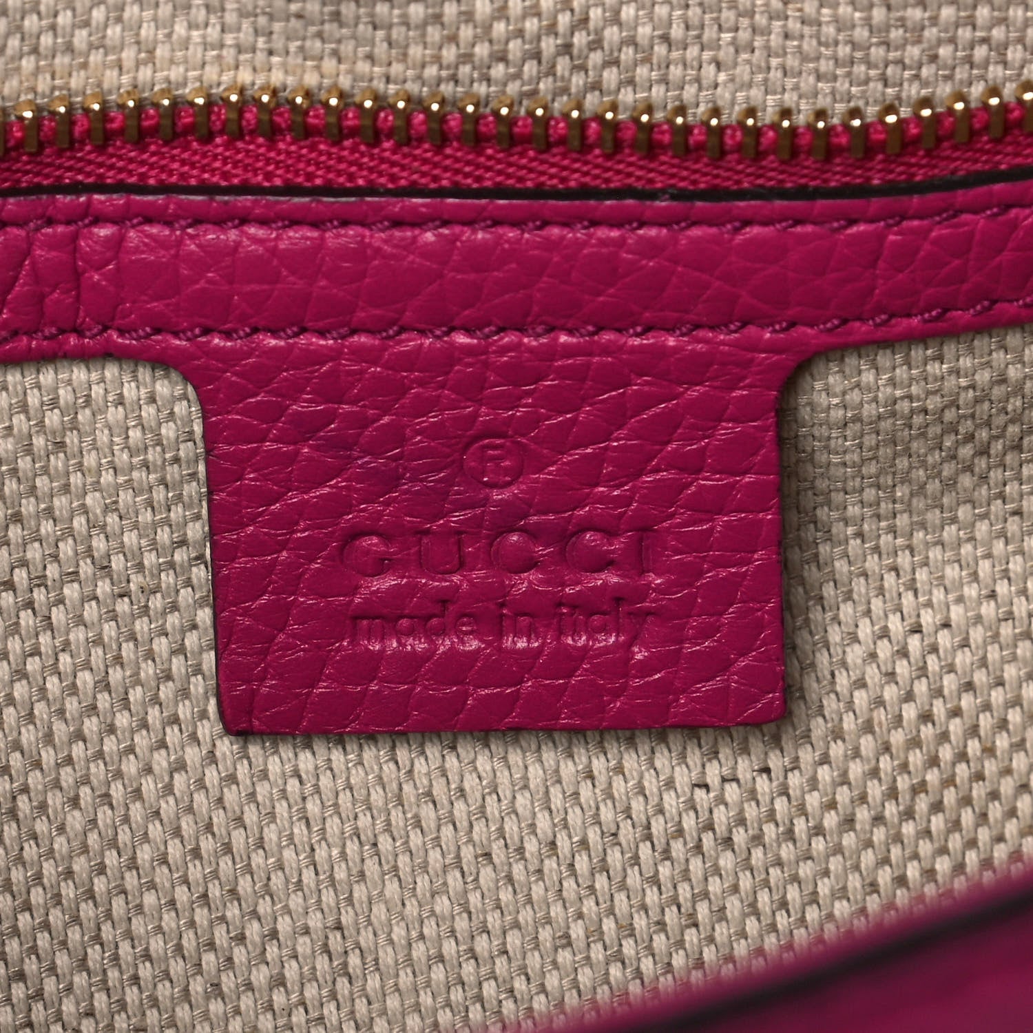 Gucci Cellarius Calfskin Medium Soho Flap Crossbody Bright Bouganville 5 of 8