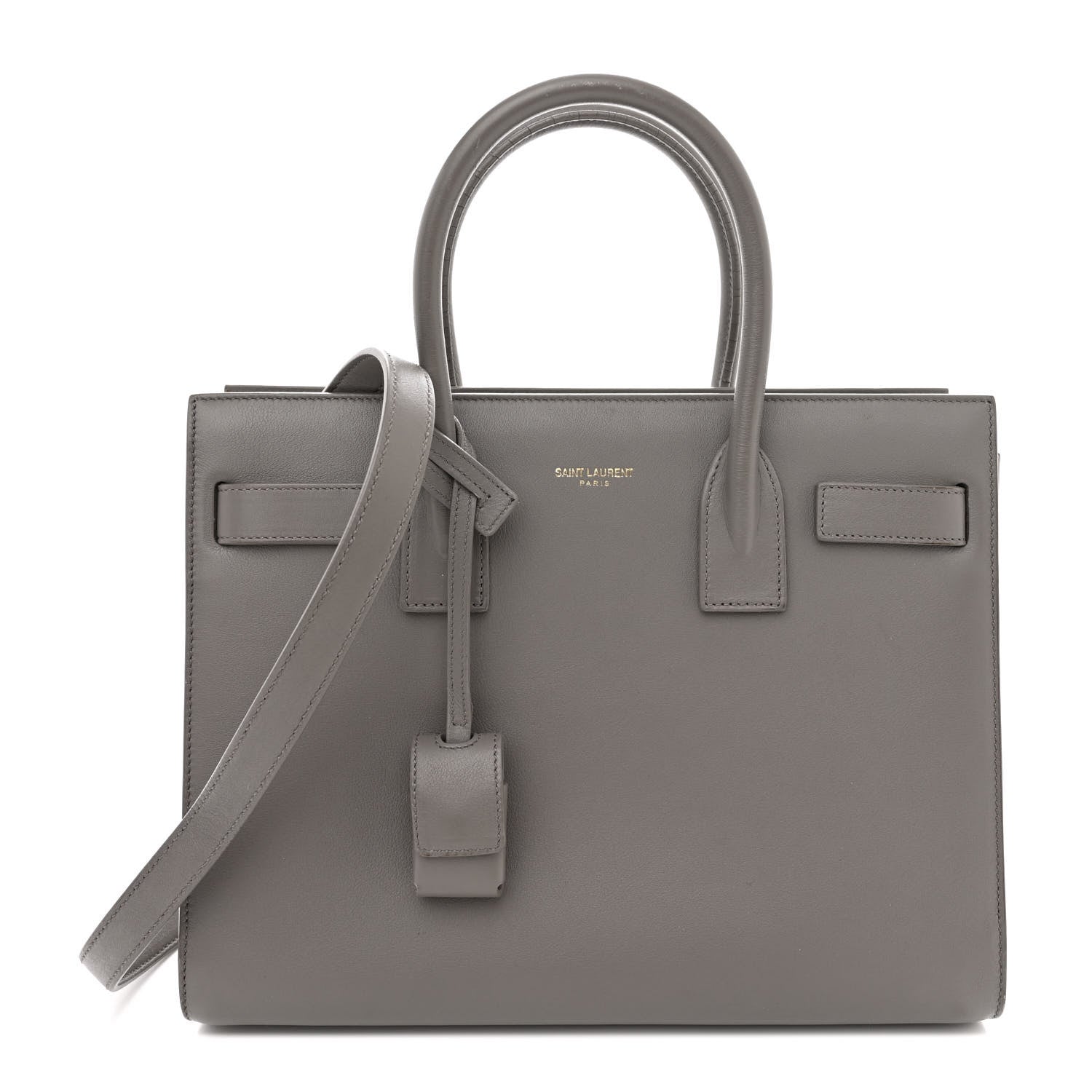 Saint Laurent Calfskin Baby Sac De Jour Fog 1 of 9