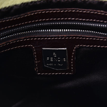 Fendi Calf Hair Mama Baguette Yellow Brown 6 of 18
