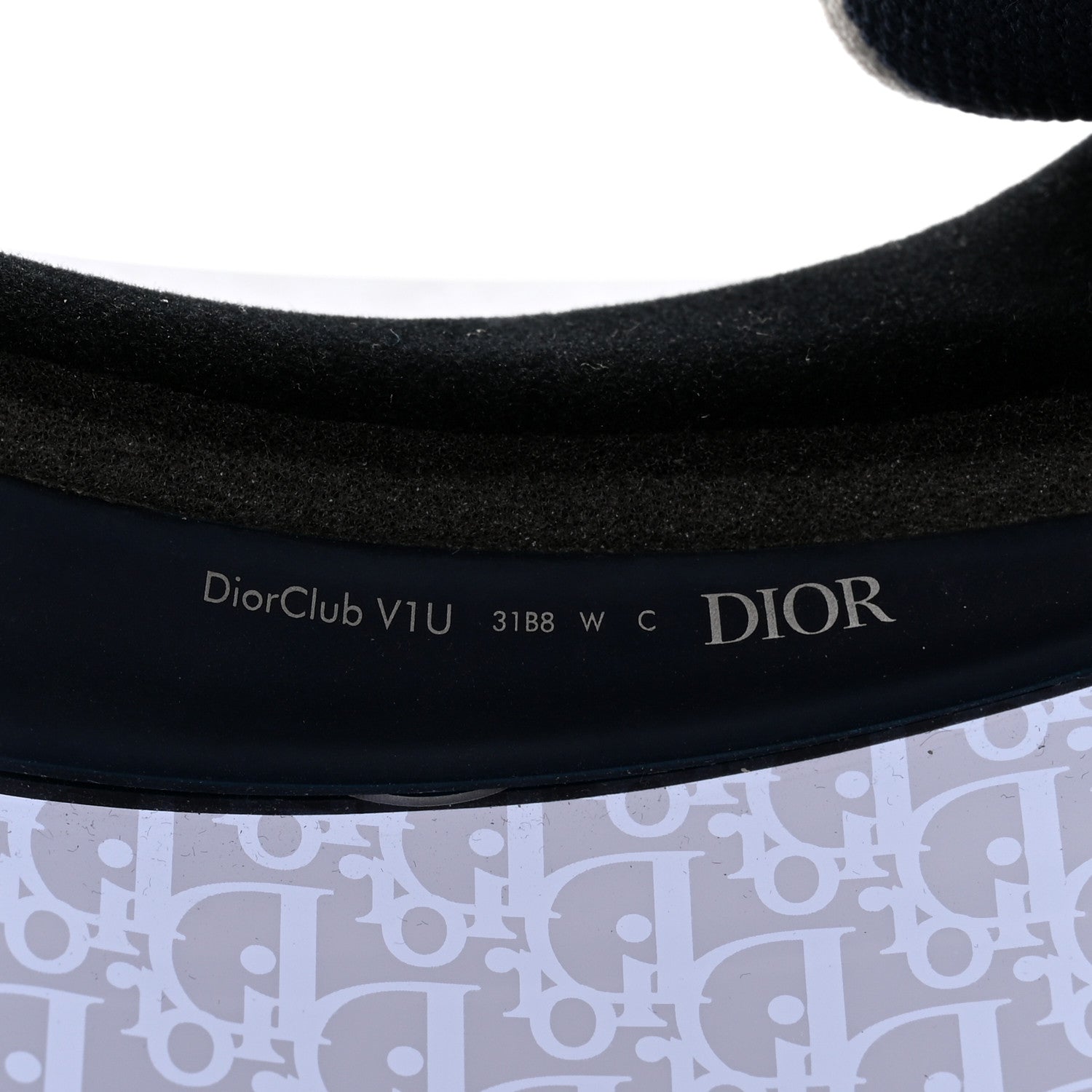 Christian Dior Oblique DiorClub V1U Sun Visor Blue 7 of 9