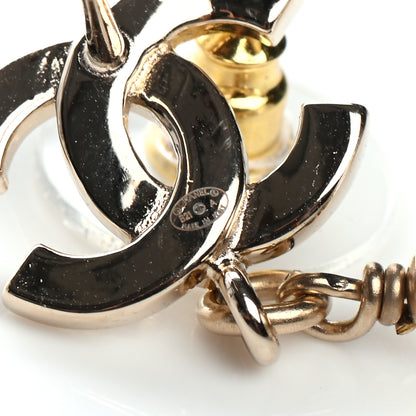 Chanel Crystal Bead Divine Highness Drop Earrings Gold 4 of 4